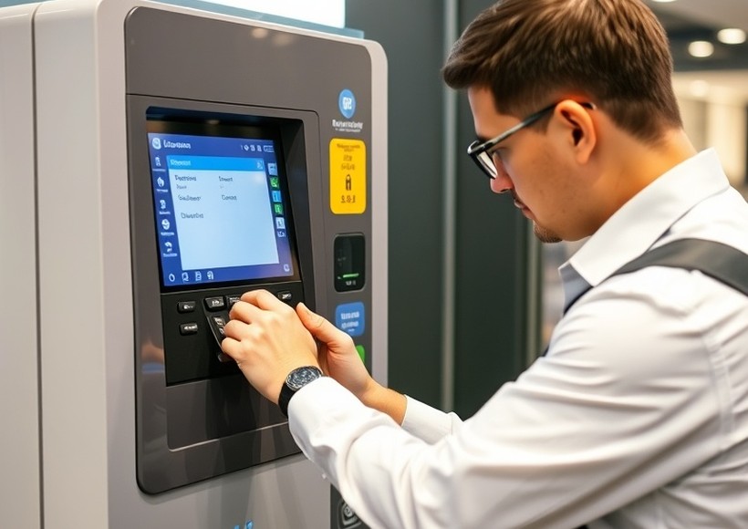 Security audit carried out on a self-service machine